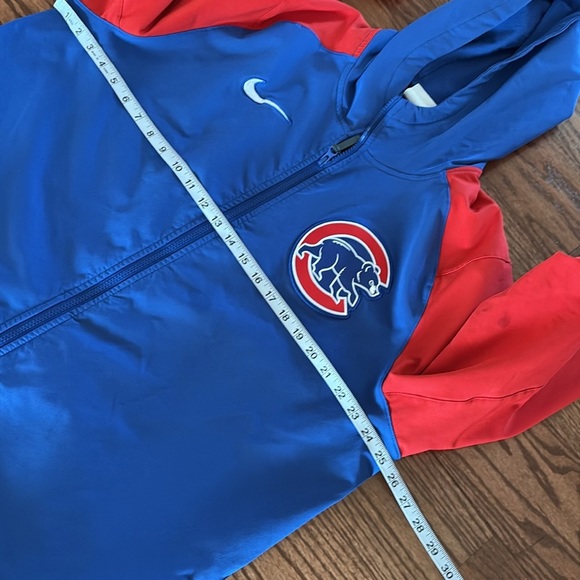 Nike men’s AUTHENTIC Chicago Cubs full zip up hoodie LOGO performance jacket XL - Picture 11 of 16